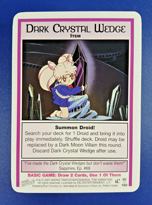 Dark Crystal Wedge #92 - Premier Unlimited, Sailor Moon CCG card (2000 Dart) TCG