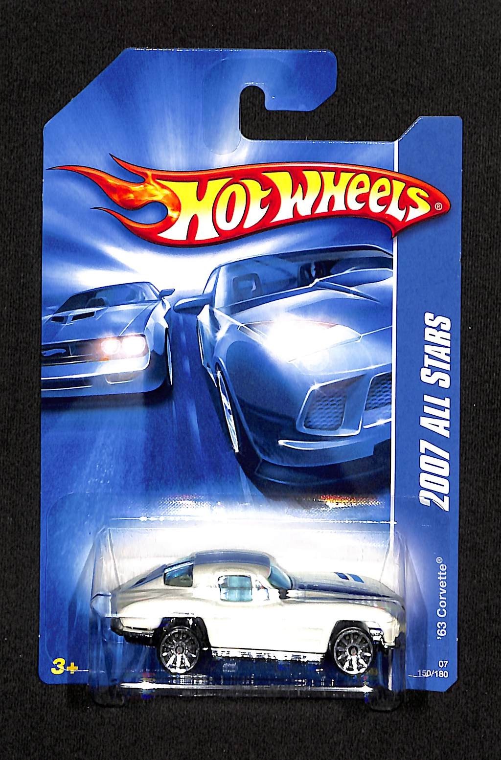 Hot Wheels 2007 All Stars White ‘63 Corvette #150 A19