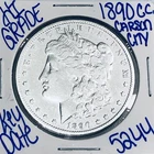 1890 CC MORGAN SILVER DOLLAR AUTHENTIC HI GRADE U.S.MINT COIN RARE KEY DATE 5244