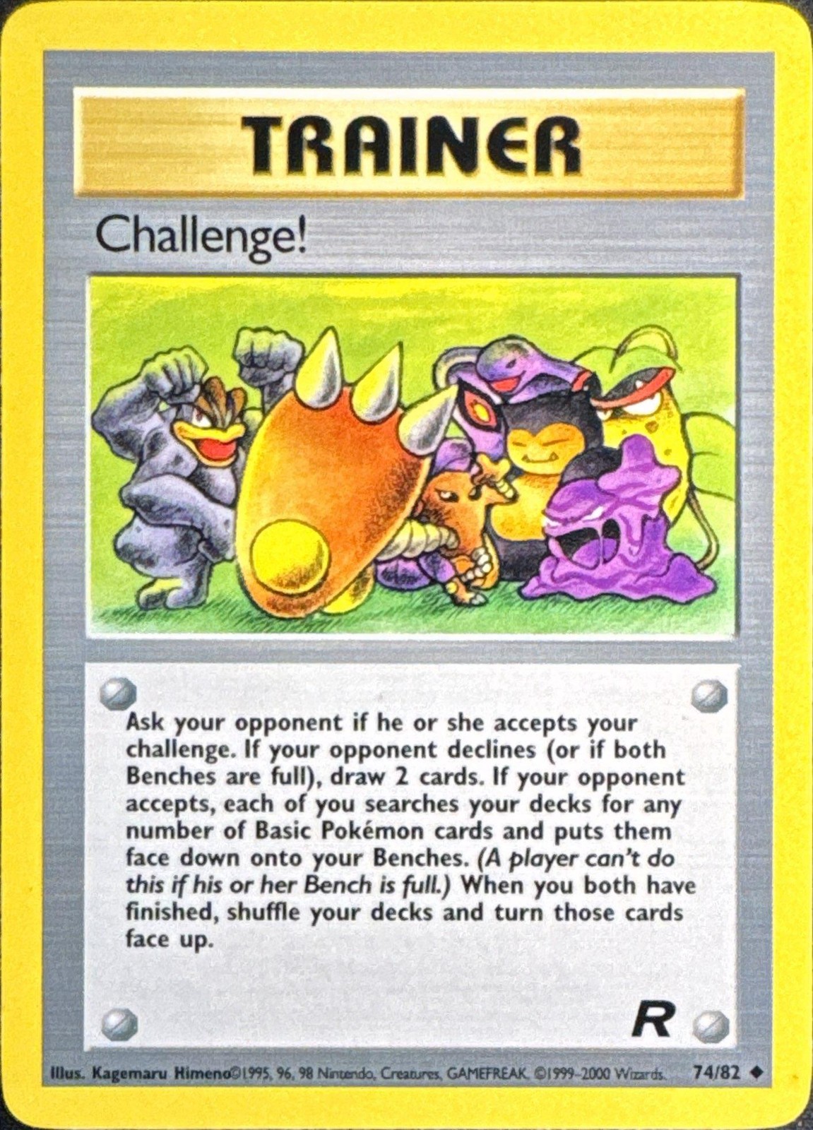 Challenge! 74/82 Uncommon Team Rocket Pokemon Unlimited Near Mint