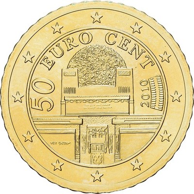 1270430] Austria, 50 Euro Cent, 2010, Vienna, BU, MS, Nordic gold