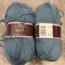 (2 Pack)Storm Blue 1722 Stylecraft Yarn Special Dbl Knit 3.5 Oz 322 Yds Acrylic 