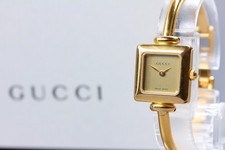 [Near MINT w/ Box Paper] Vintage GUCCI 1900L Gold Qz Womens Watch New Batt.
