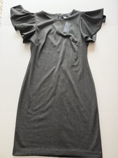 Tommy Hilfiger Women’s Gray Flutter Sleeve Dress Size 10 NWT