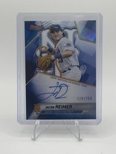 Jacob Reimer # B25-JR 2025 Bowman Best Blue Refractor On-Card Auto /150 - Mets🔥