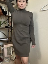 Athleta Olive green midi dress