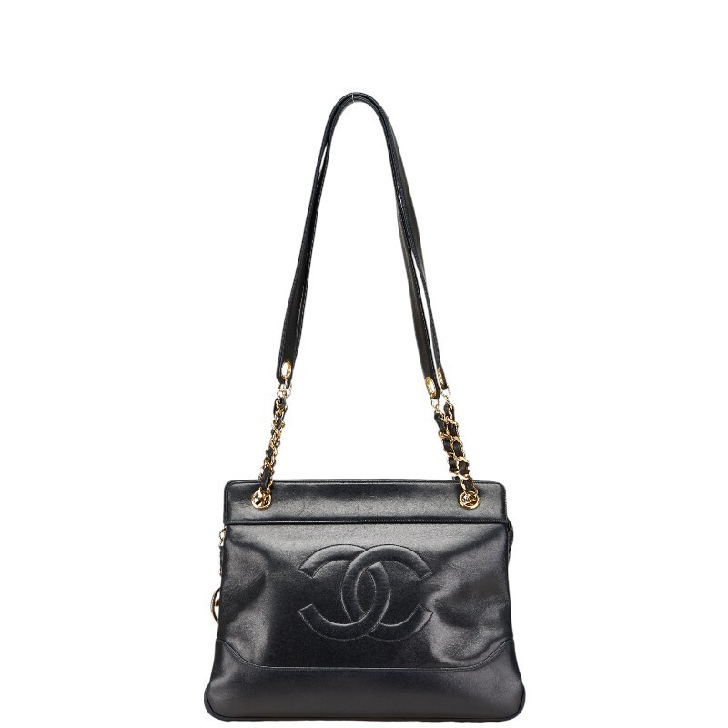 Chanel Coco Mark Chain Tote Shoulder Bag in Luxe Lambskin 410503