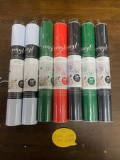 VINYL ADHESIVE ROLLS LOT  2 - EACH ROLL 12"X36" - 7 ROLLS PER LOT