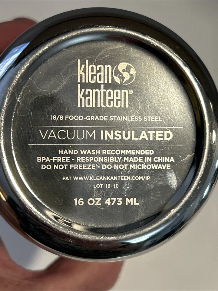 DEATH WISH CAFÉ 16 OZ KLEAN KANTEEN VASO AISLADO NEGRO TAZA DE VIAJE SIN TAPA Foto 4 de 4