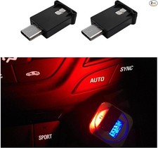 2 PCS USB Type C LED Ambient Light, 8 Colors RGB Dynamic Gradient 2 PCS
