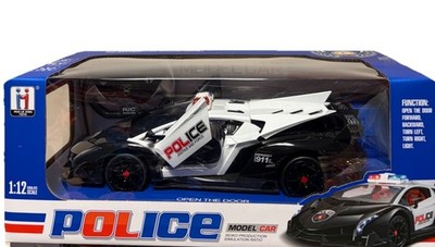 RC Polizei Lamborghini Veneno wiederaufladbares ferngesteuertes Auto Kinder Jungen Spielzeug 1:12