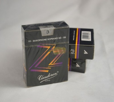 Vandoren Zz Strength 3 Bb Soprano Saxophone Reeds 10-Pack SR403