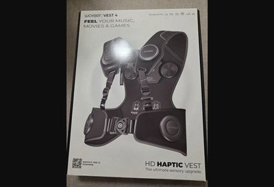 Woojer Vest 4 HD Haptic Vest Black VR Music Movies | Brand New | Fast Shipping
