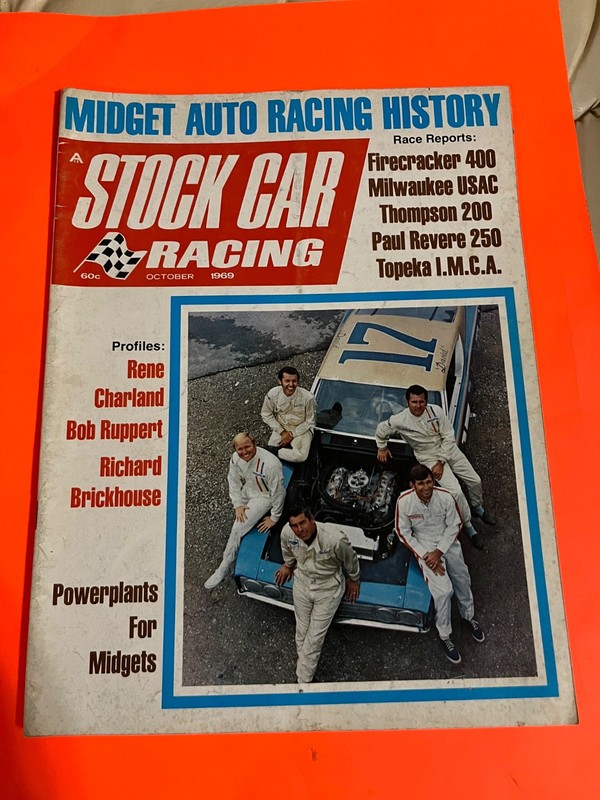 Vintage Stock Car Magazine Oct. 1969