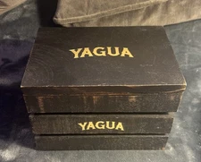 2 JC Newman YAGUA Emtpy Wood Cigar Box 7 5/8"  X 5 1/2" X 5" UnIque Ships Free