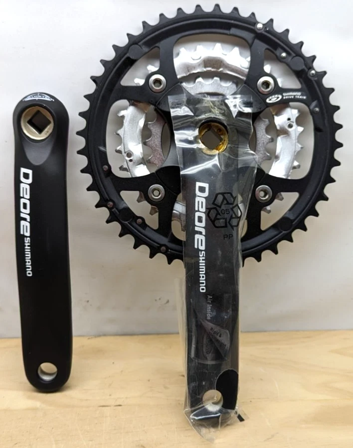 Pédalier Vélo Vintage Shimano Ultegra FC-6500/6503 - OCTALINK, 170mm, Plateau Double 53/42, Argent, Occasion