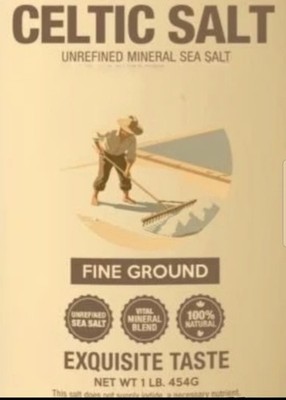 1lb. Mineral Salt From Celtic Sea , hand mined.  WHY PAY MORE?  $5.99lb 