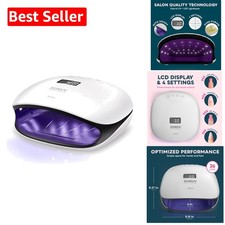 36-LED Nail Dryer Lamp with Smart Sensor  Timer for Effortless Nail Perfection