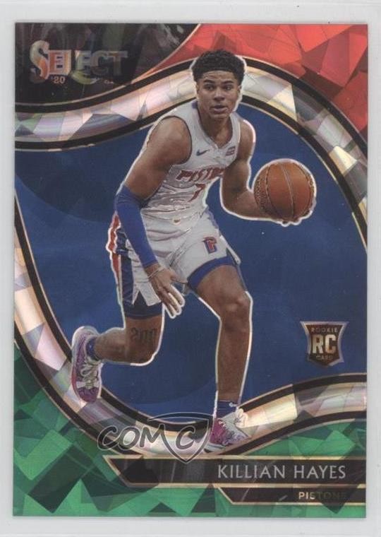 2020 Panini Select Courtside Red White Green Cracked Ice Prizm Killian Hayes 1u6