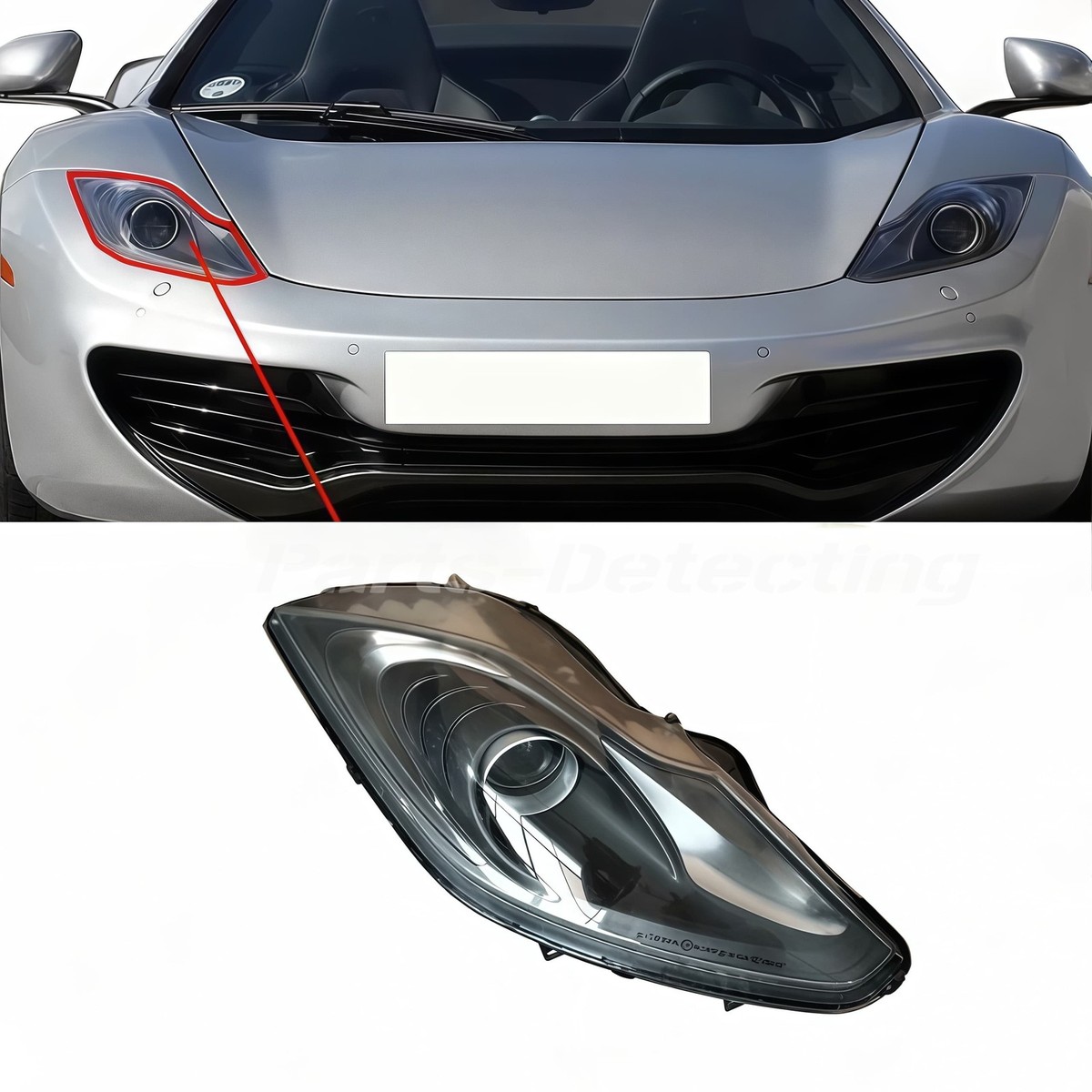 Front Right Headlight Assembly AFS Black Style 11A4056CP For
