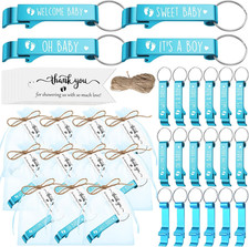 50 Sets Baby Shower Party Favors for Guest Sweet Baby Bottle Opener Keychains We