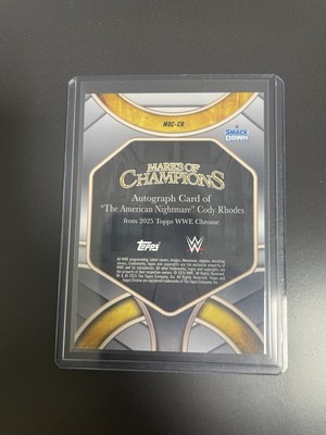 2025 Topps Chrome WWE - Marks of Champions Autographs Cody Rhodes 
