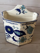 Mann Blue Heirloom sugar box blue pattern flowers & leaves