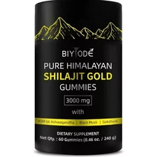 Shilajit Gummies: Pure Himalayan Shilajit with Ashwagandha & 85+ Trace Minerals