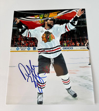 8x10 Dustin Byfuglien Chicago Blackhawks AUTO signed photo
