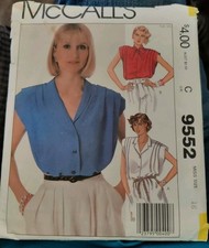 Size 16 Misss Womens Blouse.  McCalls Pattern...