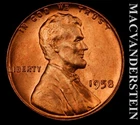 1958 Lincoln Wheat Cent - Choice Gem Brilliant Unc  No Reserve  #L3060