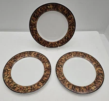 Christopher Stuart Optima Morella Salad Plates HK105 Porcelain 7.75" Set 3 EUC