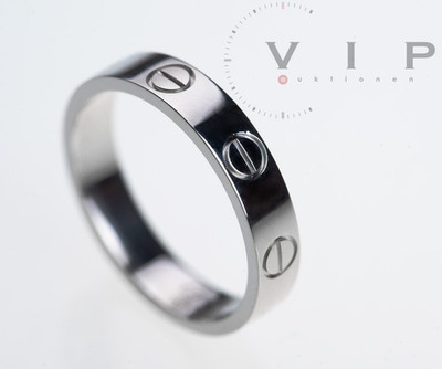 CARTIER LOVE BAGUE EHERING TRAURING 18K WEISSGOLD RING WHITE GOLD ANELLO Gr. 49