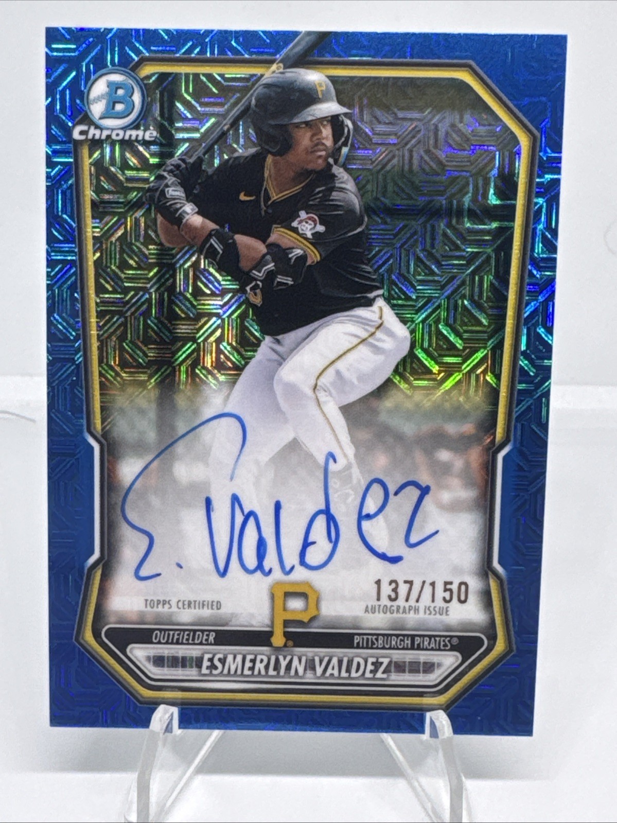 Esmerlyn Valdez 2026 Bowman Mega Box #BMA-EV Chrome Prospect Auto