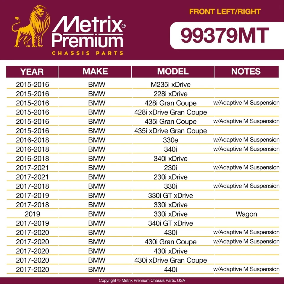 Juego de eslabones de barra estabilizadora delantera para BMW 320i 328i 328d 330i 340i 428i 335i 435i xDrive Foto 3 de 4