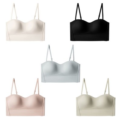 Women Bra with Adjustable Straps Push Up Anti-slip Bra Wirefree Support Bra Gift