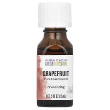 Aura Cacia, 100 Pure Essential Oil, Grapefruit, 0.5 fl oz 15 ml 