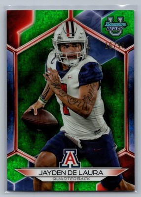 Jayden De laura 2023 Bowman University Best Green Mini Diamond /99 #67
