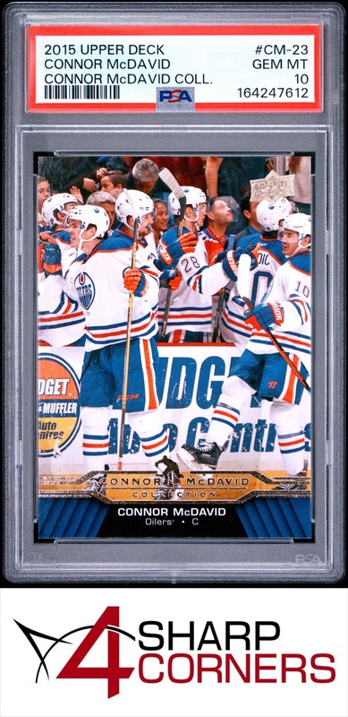 2015 UPPER DECK CONNOR McDAVID COLLECTION #CM-23 RC PSA 10