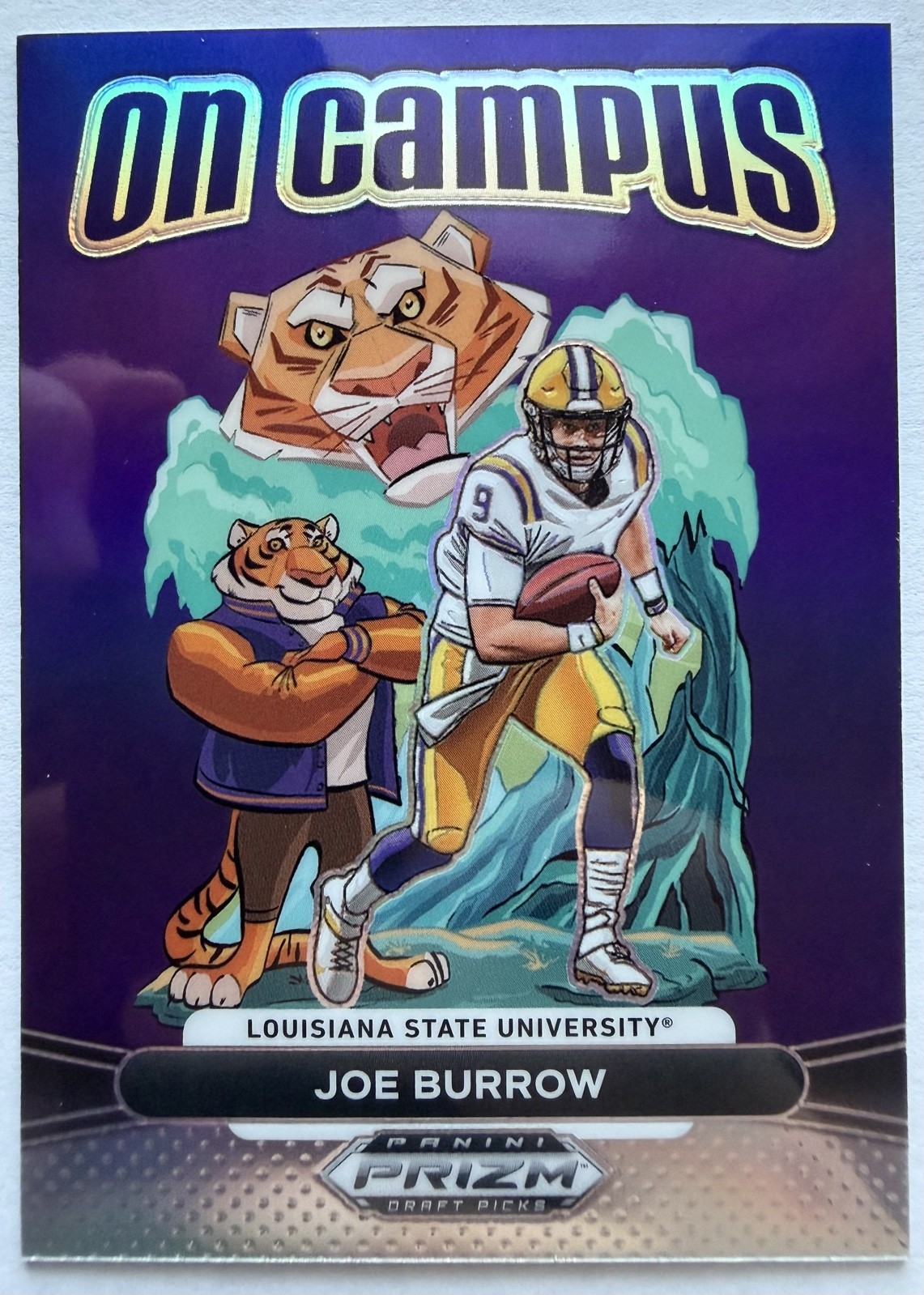 Joe Burrow #14 Football Cards 2025 Panini Prizm Draft Picks On Campus trading card — raw and PSA graded price guide