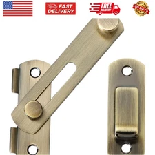 4 inch Flip Latch Gate Latches, Safety Door Lock for Barn Wood Fence Sliding ...