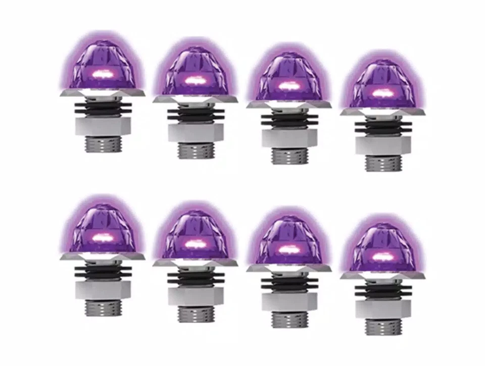 Roadworks 8 pack 3/4" Mini Watermelon Purple Light / Clear Lens Jewel HERO light Foto 2 de 2