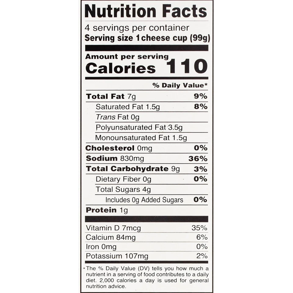 Molho de queijo Ricos Nacho 4 unidades – xícaras de 3,5 oz, prateleira estável e pronto para comer - Imagem 4 de 4