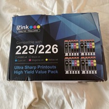 Ink Cartridges 225 & 226 (22 total)- EZink -Fits Canon Printer21 -New open box