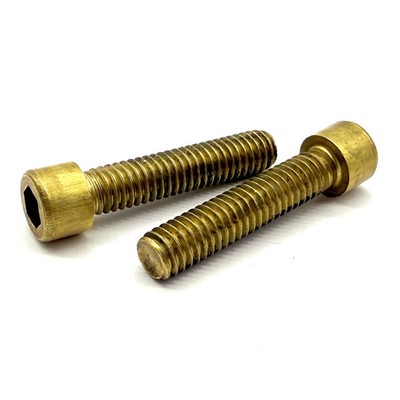 1/4''-20x3'' Brass Socket Head Cap Screw