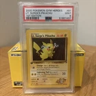 Pokemon TCG: Lt. Surge's Pikachu 081/132 Gym Heroes 1st Edition PSA 9