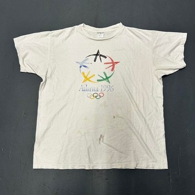 Vintage 1996 single stitch Atlanta Olympics distressed style graphic tshirt