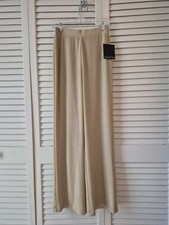 Halston Gold Metallic Lounging Pants