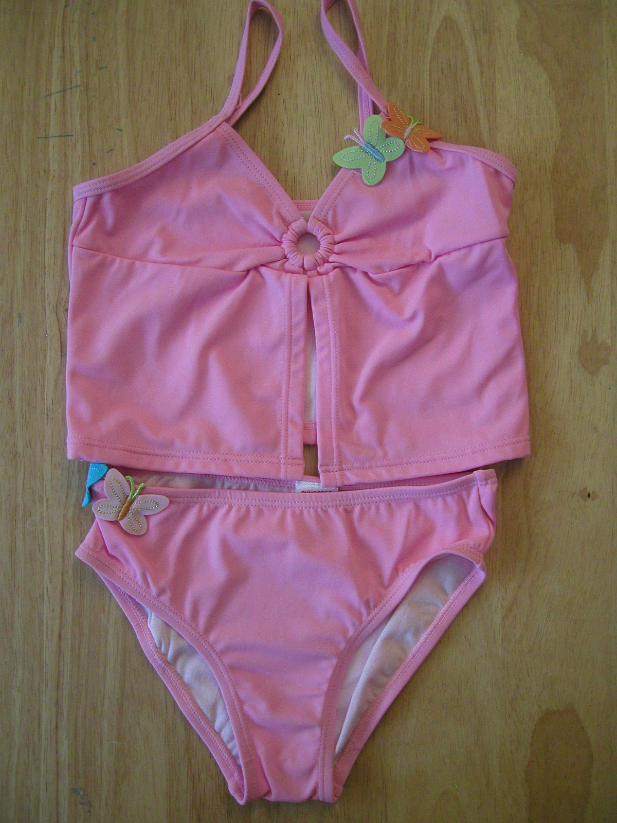 NWT Gymboree Palm Spring Pink Butterfly 2pcs Swimsuit Set Tankini Swim wear 4