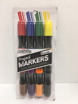 artskills project markers 8 colors classic dual ended markers 
